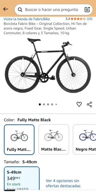 Bicicleta Fixie Original Nueva