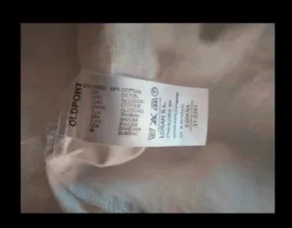 Camisa blanca de manga corta de Oldport.