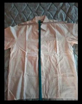 Camisa blanca de manga corta de Oldport.