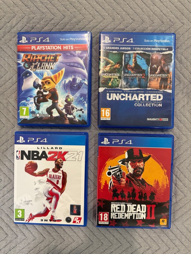 Pack 4 juegos PS4