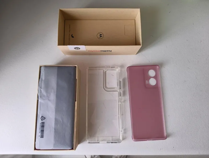 Motorola Edge 50 Fusion Rosa + Funda afbeelding 2