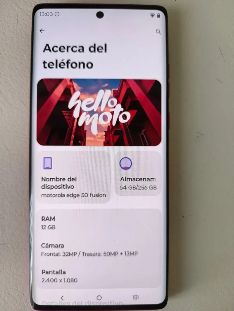 Motorola Edge 50 Fusion Rosa + Funda afbeelding 9