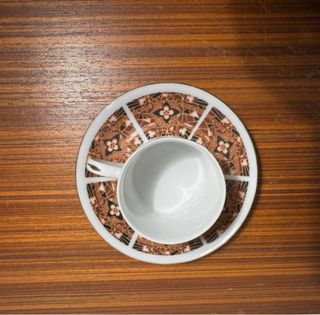 Set 4 Tazzine Caffè Vintage Design Geometrico