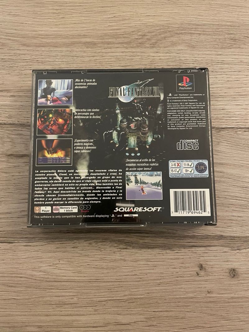 Final Fantasy VII PlayStation PAL afbeelding 3