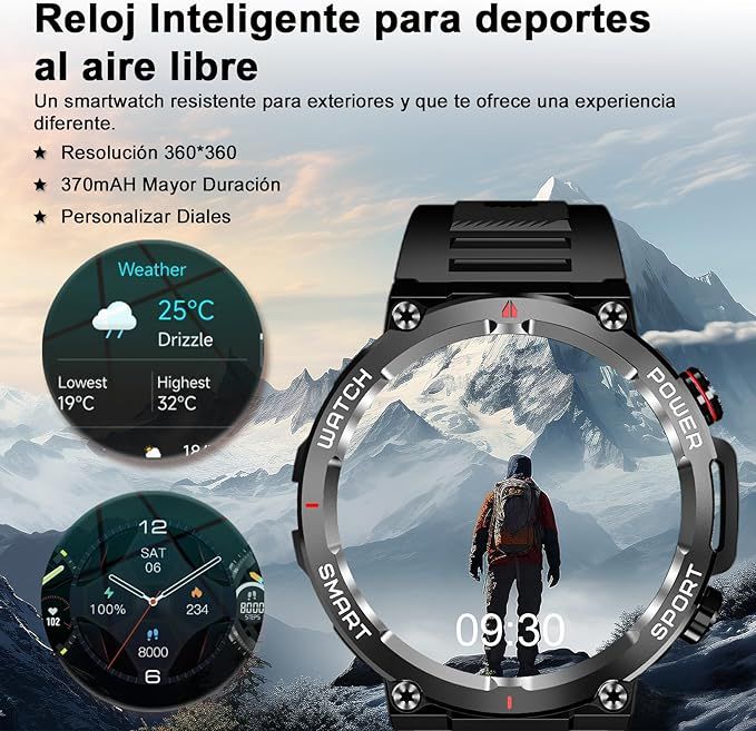 Smartwatch Blackview W50 Nuevo + 2 Correas afbeelding 2