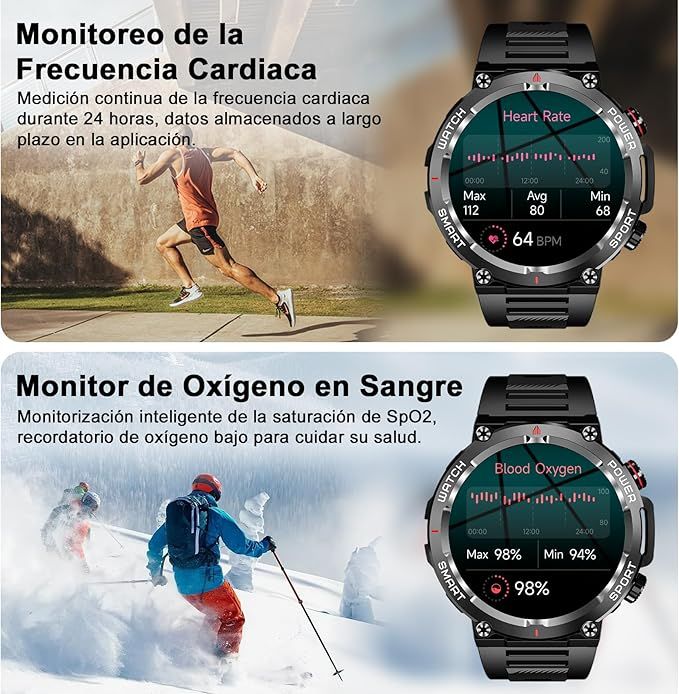 Smartwatch Blackview W50 Nuevo + 2 Correas afbeelding 7