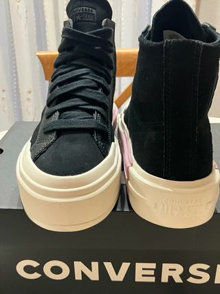 Converse Cruise Hi Talla 39 Black/White&Lilac