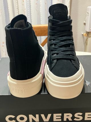 Converse Cruise Hi Talla 39 Black/White&Lilac