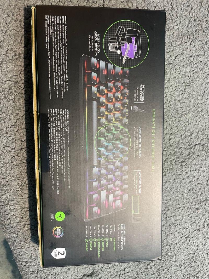 Razer Huntsman Mini 60% Teclado Gaming afbeelding 2