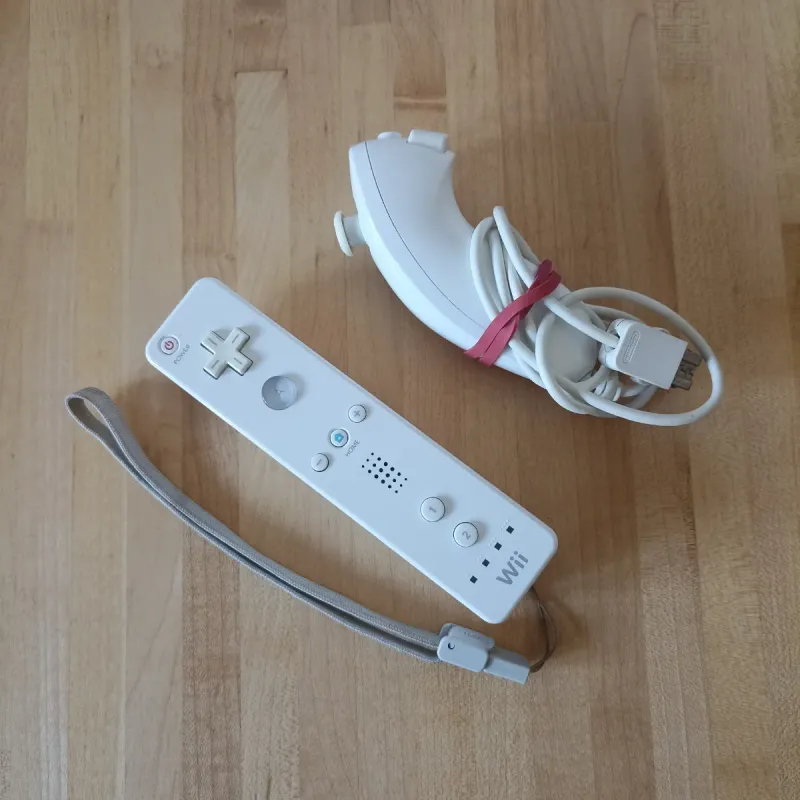 Consola Wii Blanca + Control remoto Wii y Nunchuk Perfecto afbeelding 5