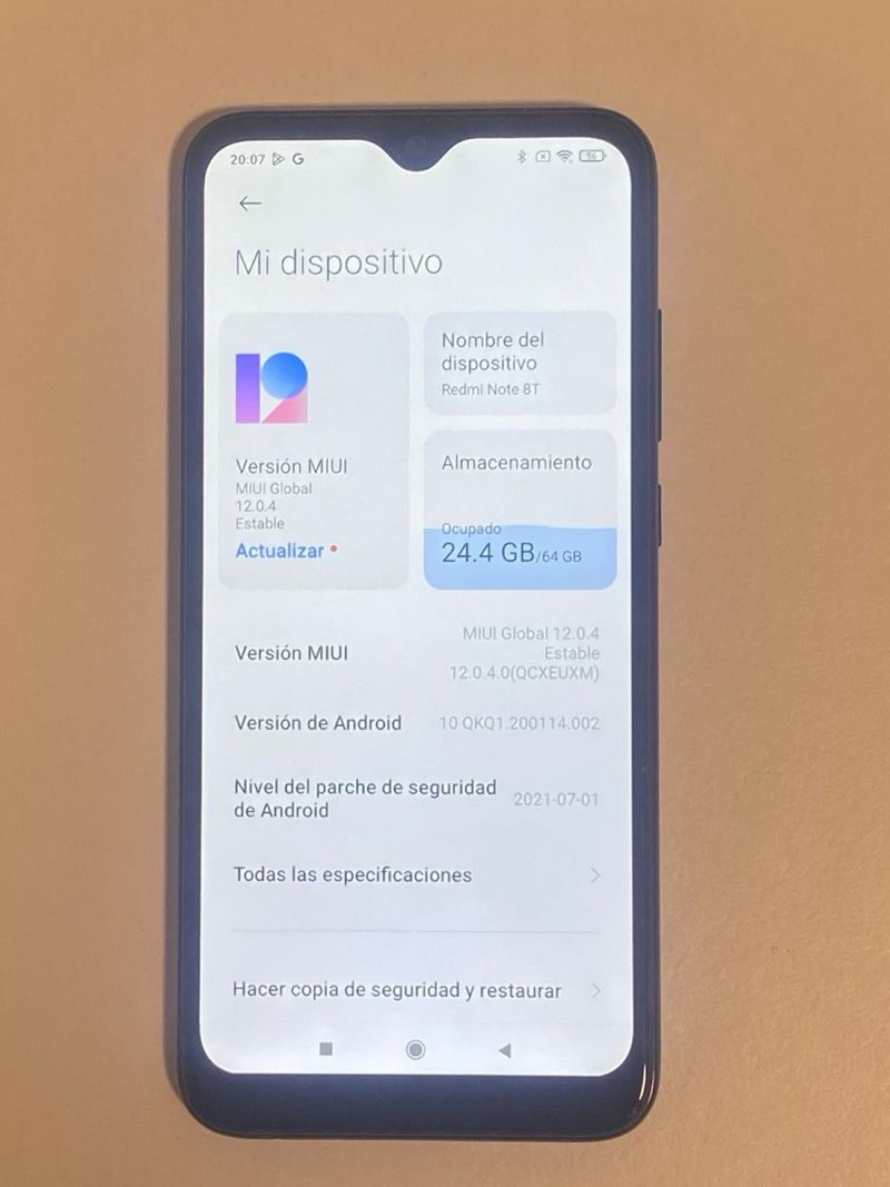Xiaomi Redmi Note 8T Negro afbeelding 2