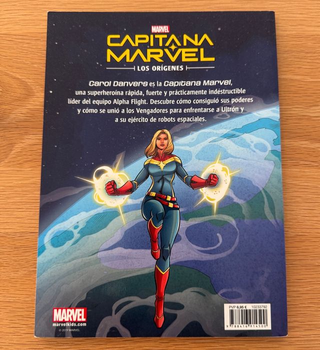 Libro Marvel Capitana Marvel infantil como nuevo