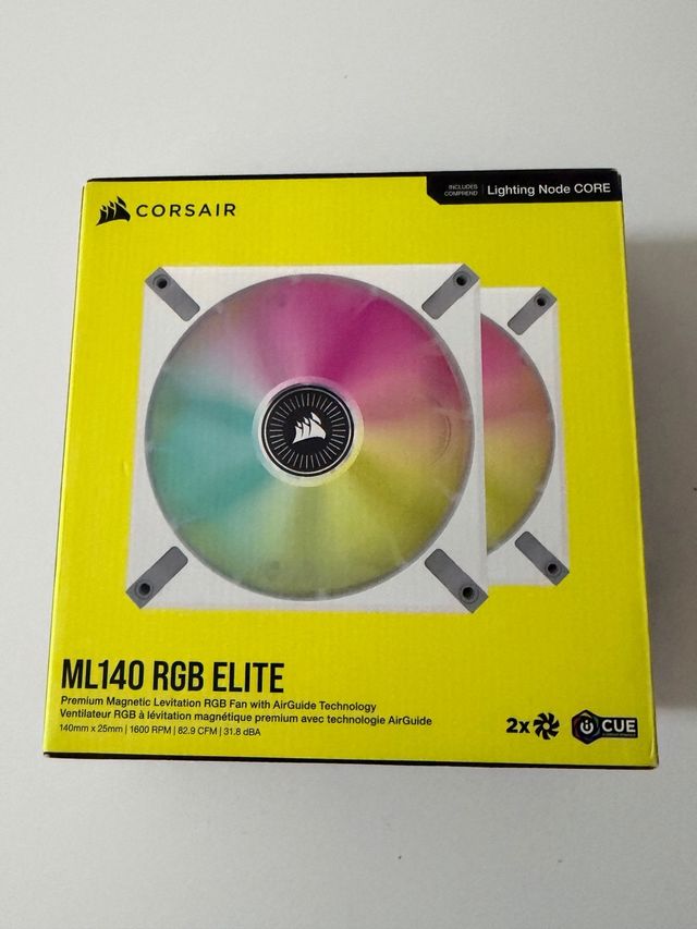 2x Corsair ML140 RGB ELITE (PRECINTADOS)