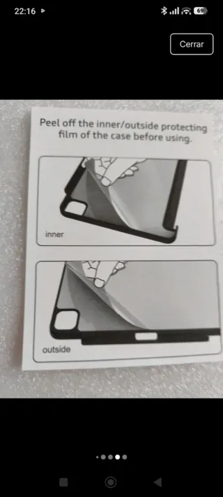 Funda iPad Air 11 Lila muy clarito