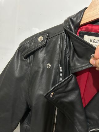 Chaqueta Cuero Negra RDD Talla M