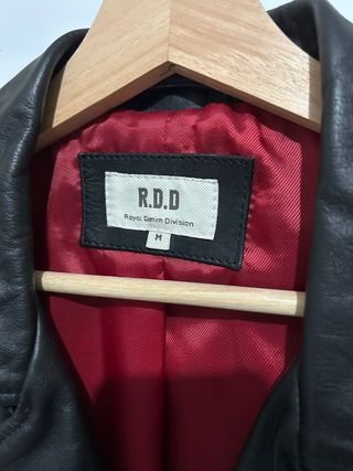 Chaqueta Cuero Negra RDD Talla M