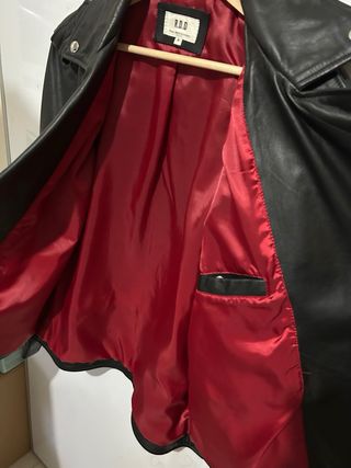 Chaqueta Cuero Negra RDD Talla M