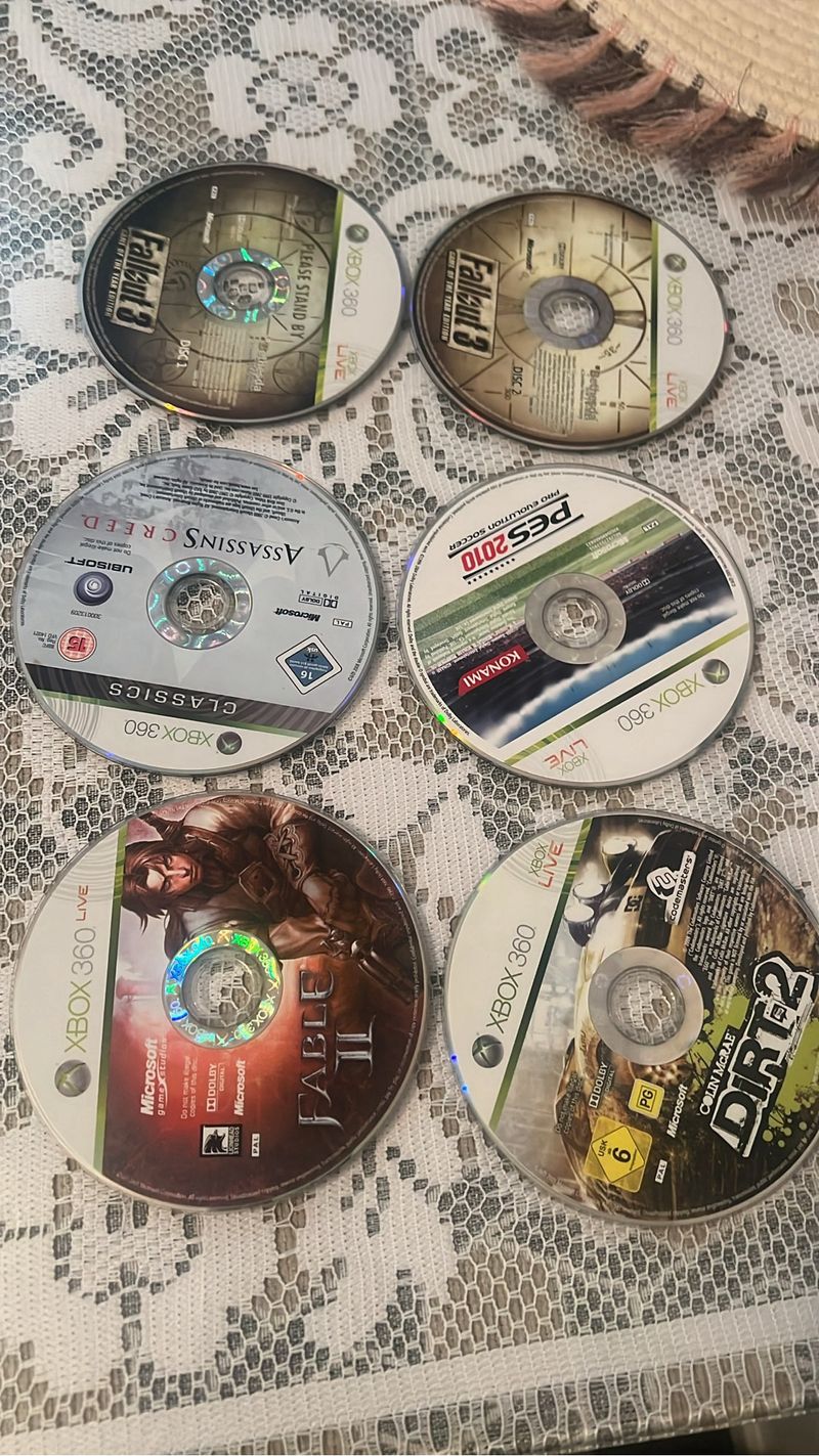 Lote 5 Juegos Xbox 360: Fallout 3, Fable II, Dirt afbeelding 2