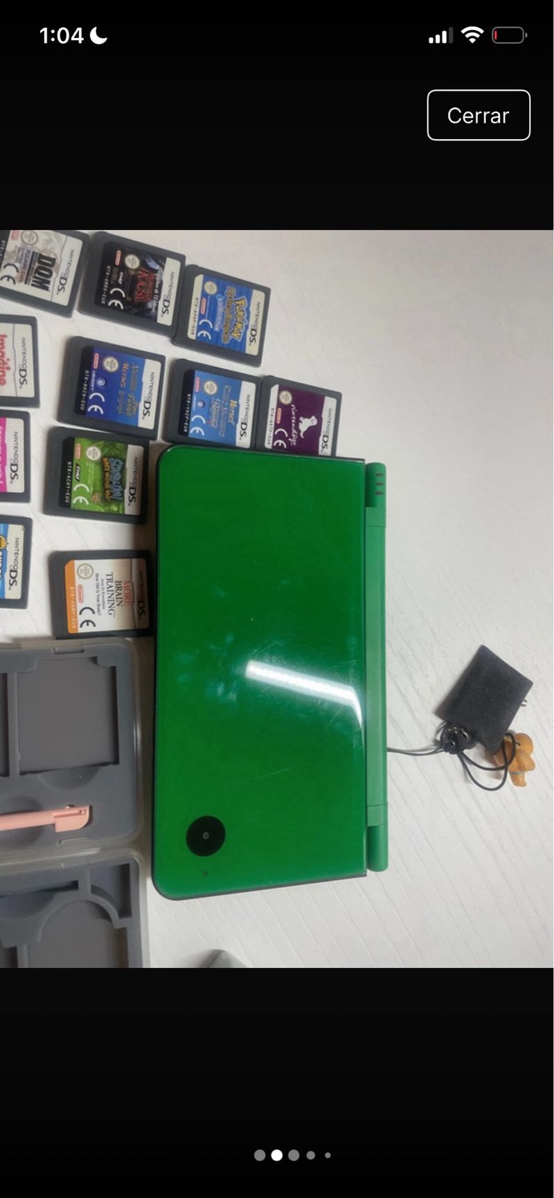 Nintendo DS XL Verde + Cargador afbeelding 6
