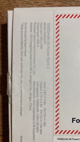 Xiaomi Mi Power Bank 2 10000mAh