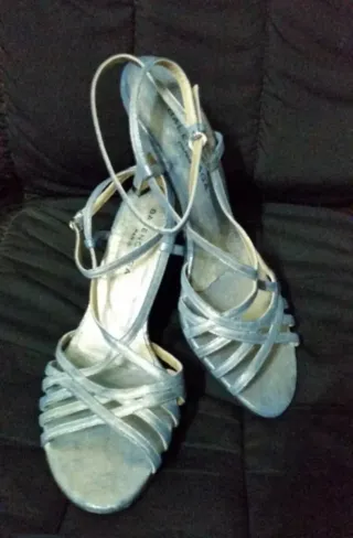 Zapatos de tacón Talla 38 Azul Cielo como nuevos