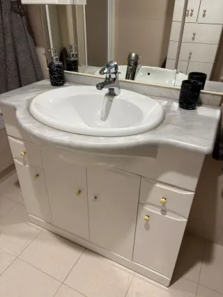 Mueble de baño completo mármol