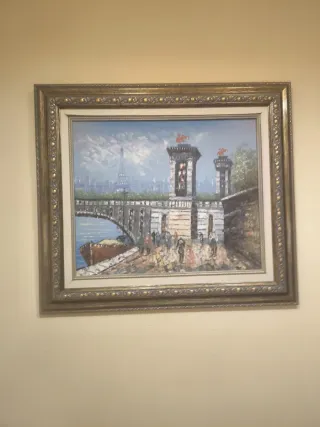 Cuadro decorativo paisaje invierno