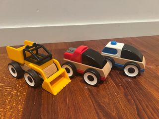 Set 3 Coches Madera IKEA LILLABO