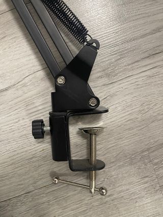 Micrófono Zealsound Negro con Brazo Articulado