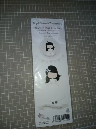 Papeles Scrapbook Comunión Orita 11 uds