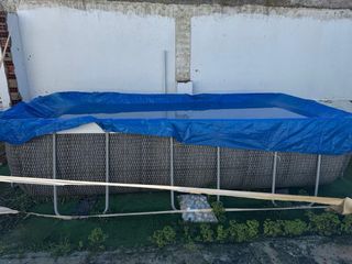 Piscina con depuradora de arena