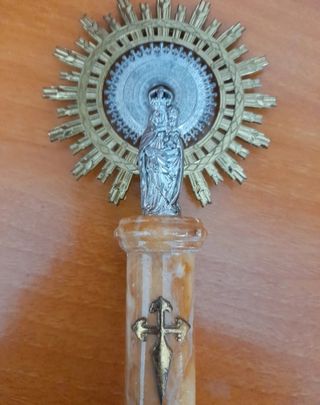 Virgen del Pilar Antigua Zaragoza Ónix Mármol