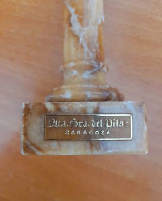 Virgen del Pilar Antigua Zaragoza Ónix Mármol