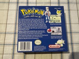 Pokémon Blue Version Game Boy Completo USA