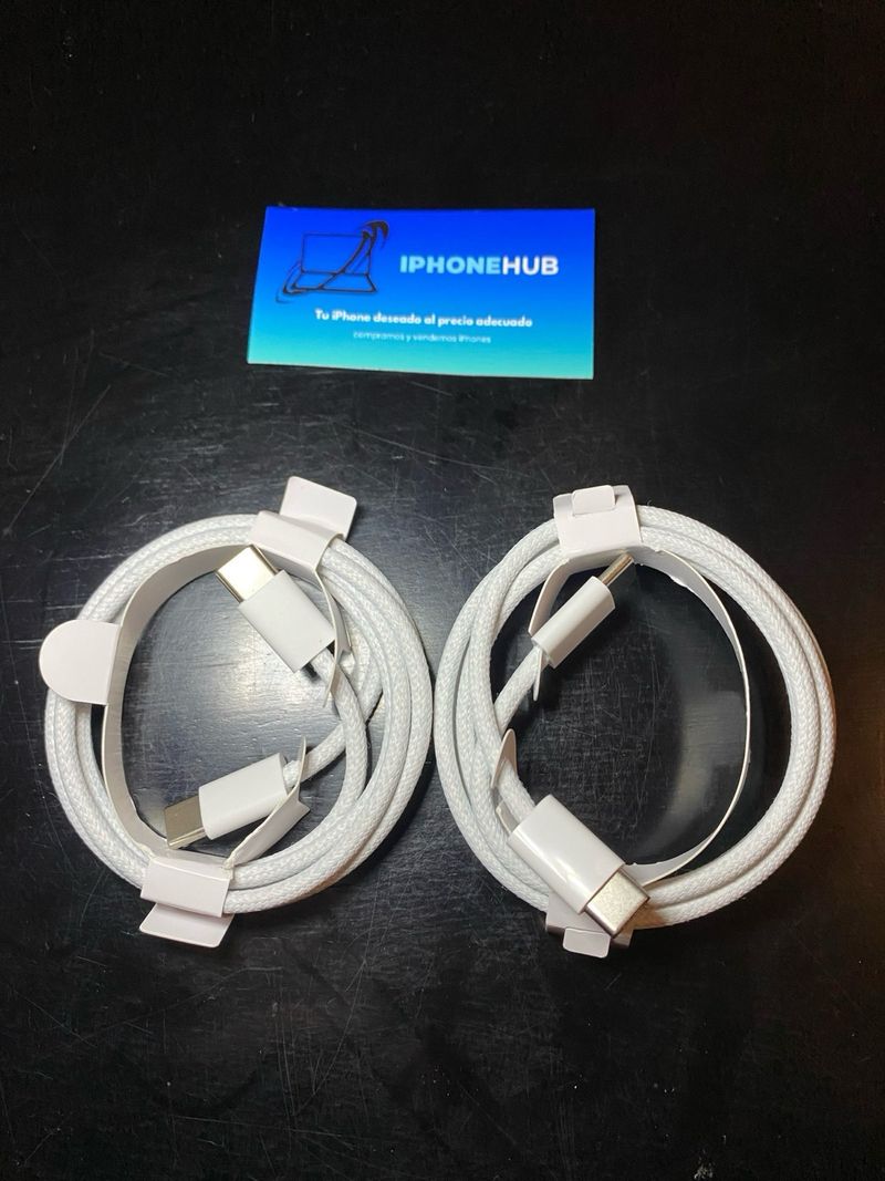 Pack 2 cables USB-C a USB-C carga rápida afbeelding 2