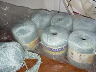 Bobinas de hilo fino (lana)