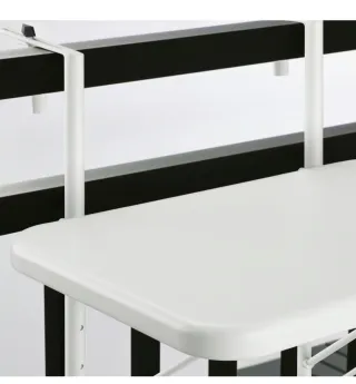 Mesa colgante terraza blanca 50cm