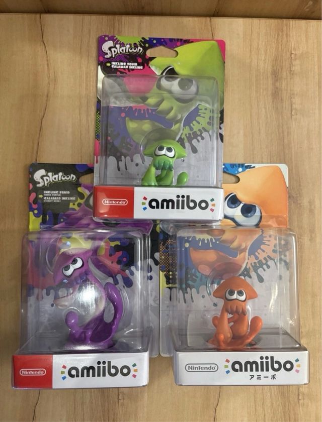 PACK/LOTE Amiibo Splatoon Inkling Calamar