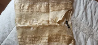 Túnica de boda beige/dorada Talla L sin estrenar