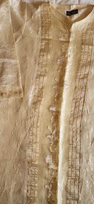 Túnica de boda beige/dorada Talla L sin estrenar