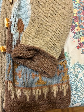 Cárdigan Vintage Lana Multicolor Talla Única