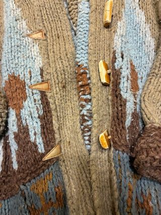 Cárdigan Vintage Lana Multicolor Talla Única