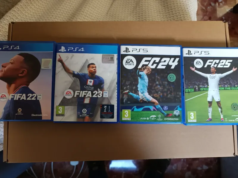 Juegos FIFA PS4 y PS5: 22, 23, FC 24, FC 25