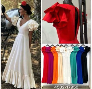 Bata Rociera Lycra Blanca Talla Única