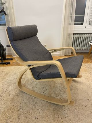 Butaca Poäng gris Ikea