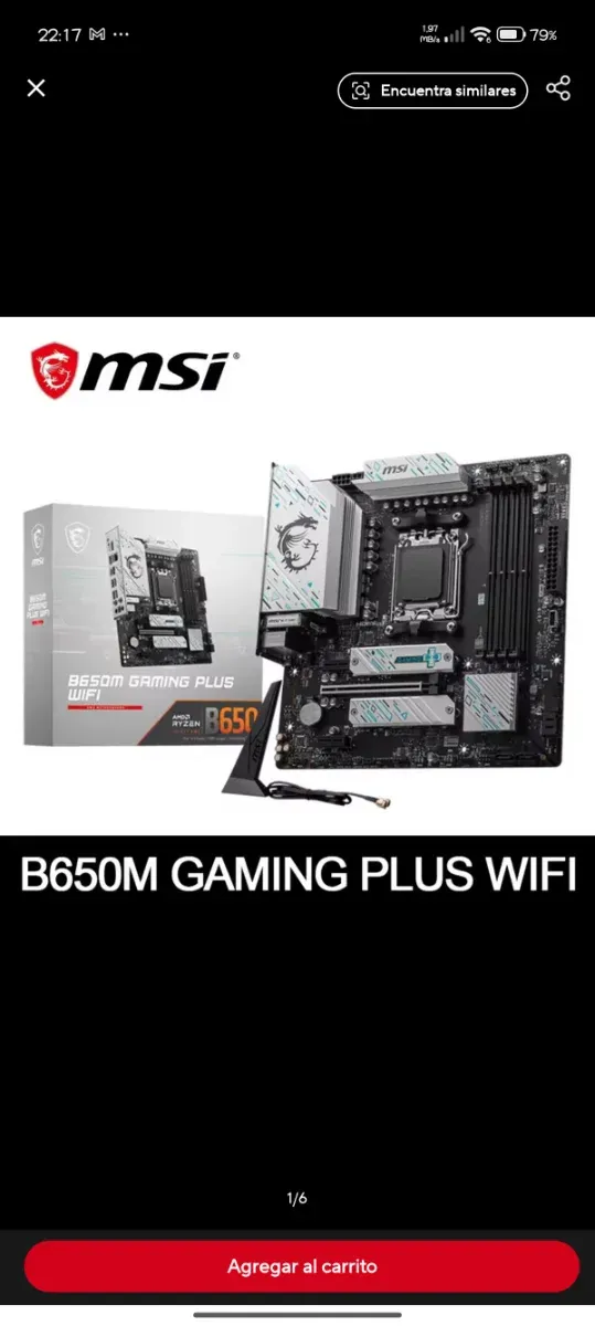 Placa Base MSI B650M Gaming Plus Wifi