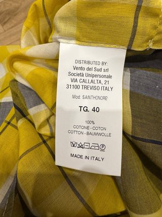 Blusa cuadros TRUE NY multicolor