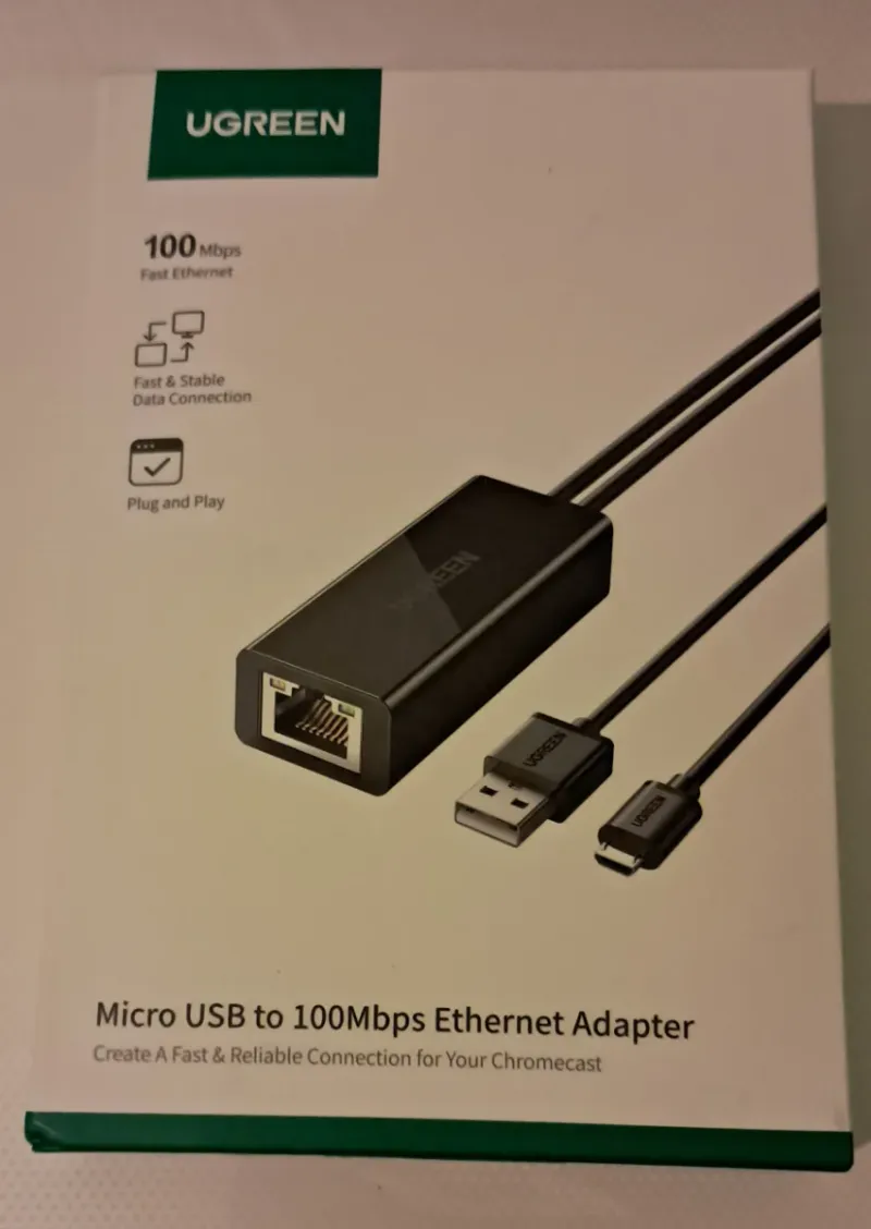 Adaptador Ethernet Micro USB UGREEN 100Mbps