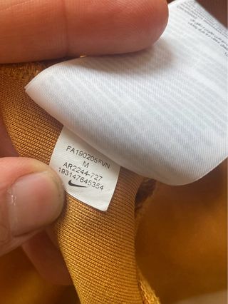 Felpa Giacca Nike Zip Vintage Arancione M