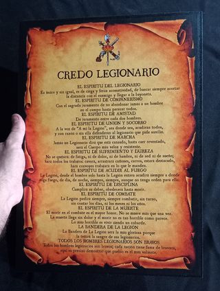 Cuadro Credo Legionario